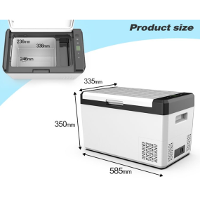 Best Selling 25L Mini Portable Compressor Fridge _ 12/24/240v _ DC AC Car Refrigerator for Home and Outdoors Activities.