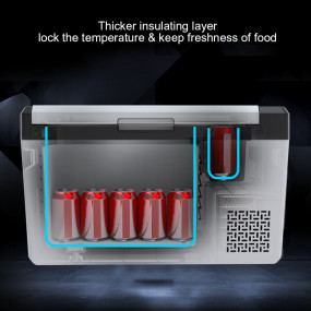 Best Selling 25L Mini Portable Compressor Fridge _ 12/24/240v _ DC AC Car Refrigerator for Home and Outdoors Activities.