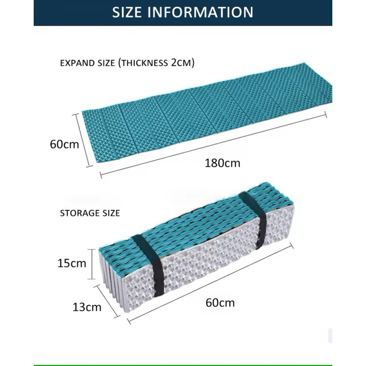 Ultralight Foam Camping Sleeping Mat, Foldable | Waterproof Ultralight Foam Camping Sleeping Mat, Foldable | Waterproof
