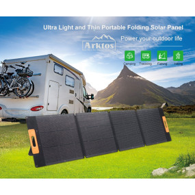 ARKTOS Portable Solar Panel | 210W suitable for all car fridge & power supply _ and more _