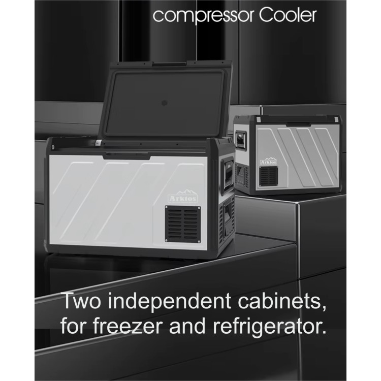 50L Portable Car Refrigerator / Two independent cabins, for freezer and refrigerator separate / Camping / Car Truck RV caravan 50L Portable Car Refrigerator / Two independent cabins, for freezer and refrigerator separate / Camping / Car Truck RV caravan