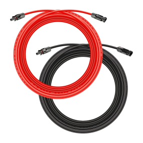 Solar Panel Extension Cable 4mm, (1 black- 1red) x 6 meters _ Professional Solar Cable, MC-4 connector.