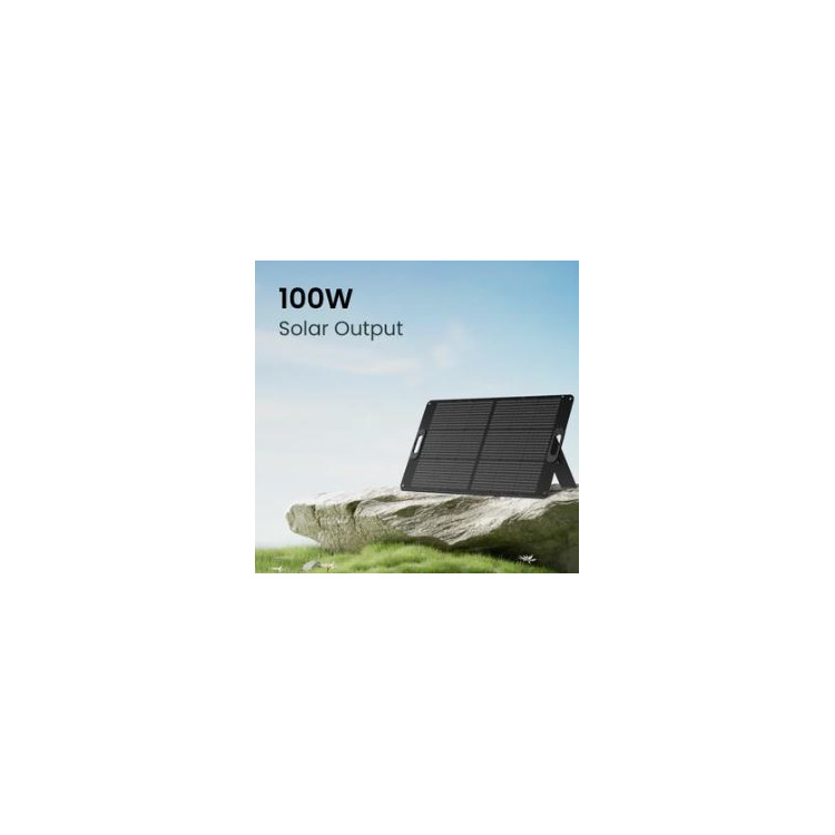OUPES Portable & Foldable with Kickstand Solar Panel | 100W | Ultra-Thin and Lightweight Design