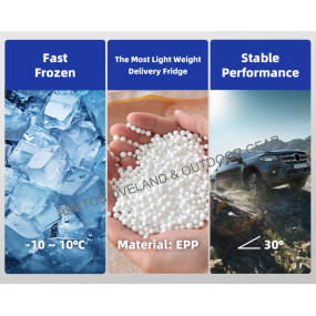 Ψυγειοκαταψύκτης αυτοκινήτου EPP διπλής ζώνης 40L με συμπιεστή και ελαφρύ βάρος - 6 κ.