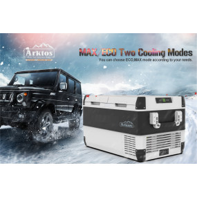 75L Compressor Portable Fridge - two doors two independent cabins