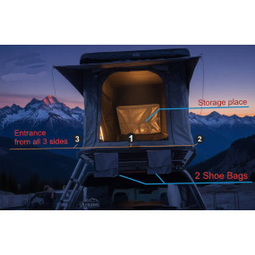 210 *135cm σκηνής οροφής  αυτοκινήτου  Super Nova [43κ].